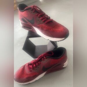 Nike maroon and black